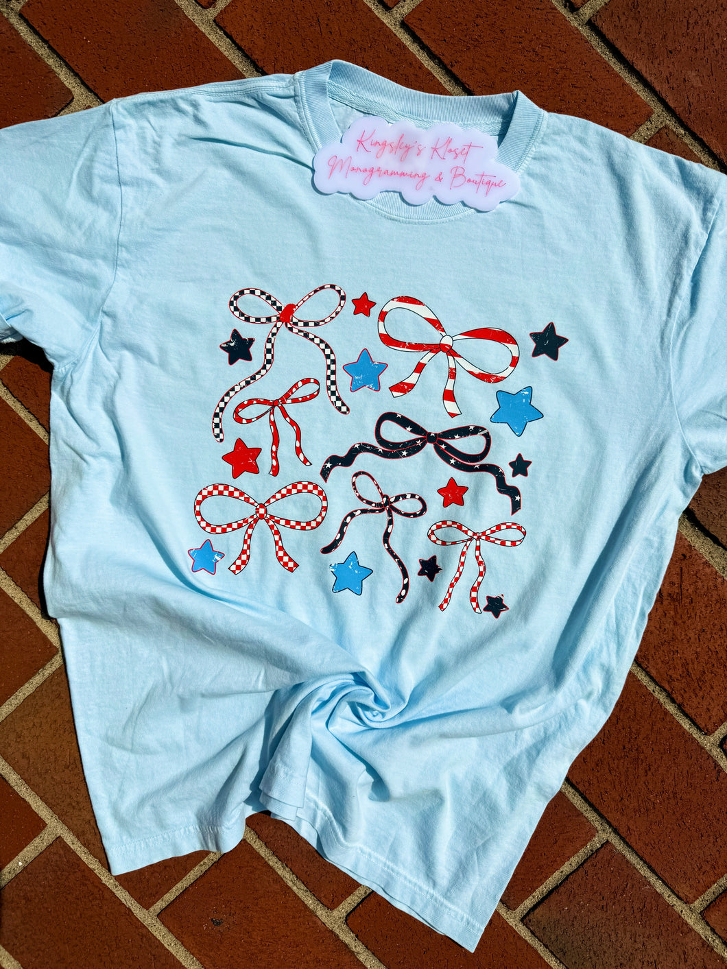 Multi Summer Bow Tee